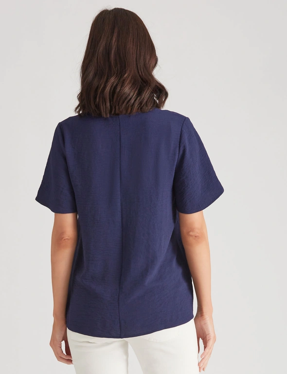 Katies Knitwear Textured Flutter Sleeve Top, hi-res image number null