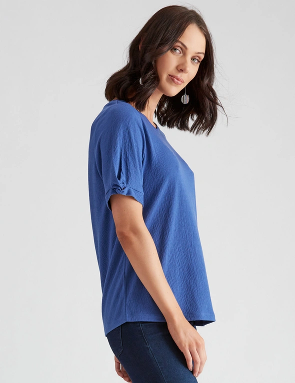 Katies Knitwear Textured Novelty Sleeve Top, hi-res image number null
