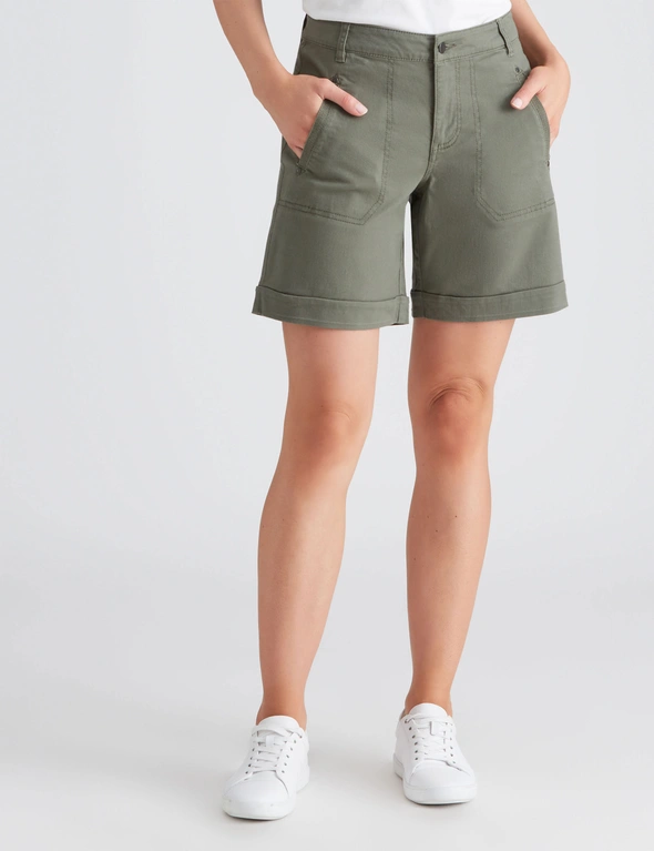 Katies Cotton Blend Casual Shorts, hi-res image number null