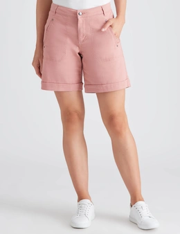Katies Cotton Blend Casual Shorts