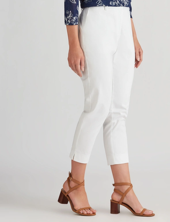 Katies Cotton Sateen Ankle Pants, hi-res image number null