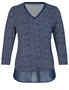 Katies 3/4 Sleeve Chiffon Trim Knitwear Top, hi-res