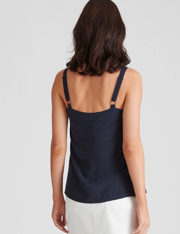 Katies Linen Blend O Ring Trim Camisole, hi-res image number null