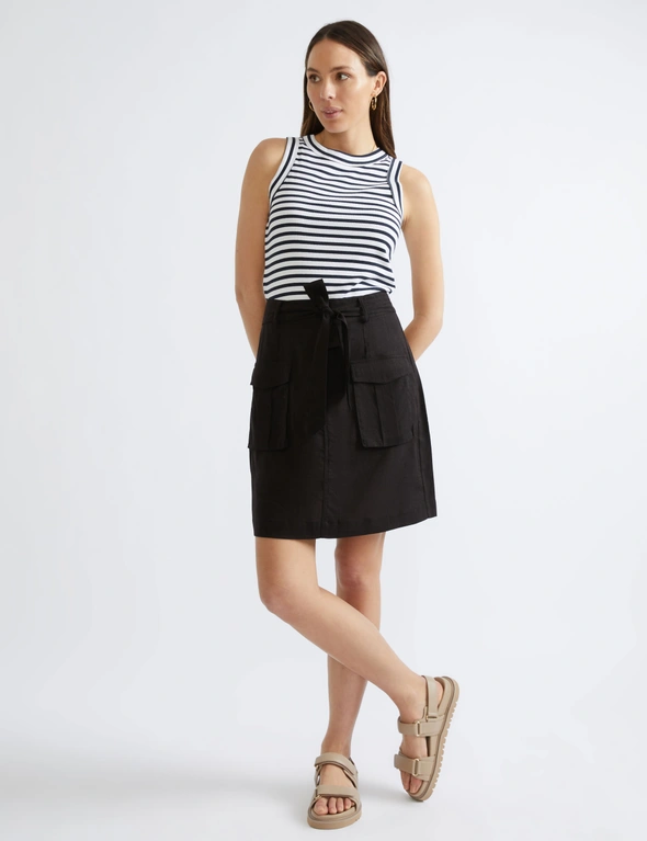 Katies Cotton Blend Cargo Skirt, hi-res image number null