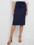 Katies Linen Blend Belted Pocket Skirt, hi-res