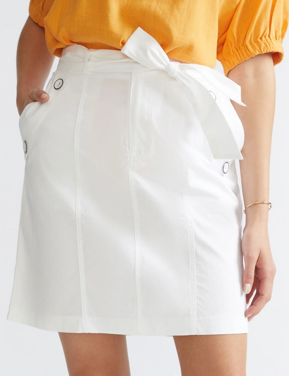 Katies Tie Waist Pocket Skirt, hi-res image number null