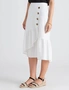Katies Midi Length Button Trim Skirt, hi-res