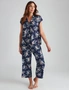 Katies Short Sleeve Cropped Pyjama Set, hi-res