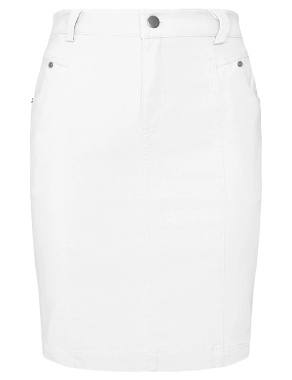 Katies Seamed Canvas Skirt, hi-res image number null