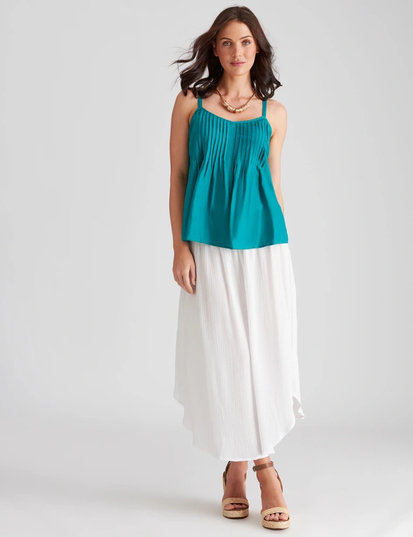 Katies Linen Blend Pintuck Camisole, hi-res image number null