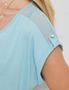 Katies Extended Sleeve Tab Cuff Top, hi-res