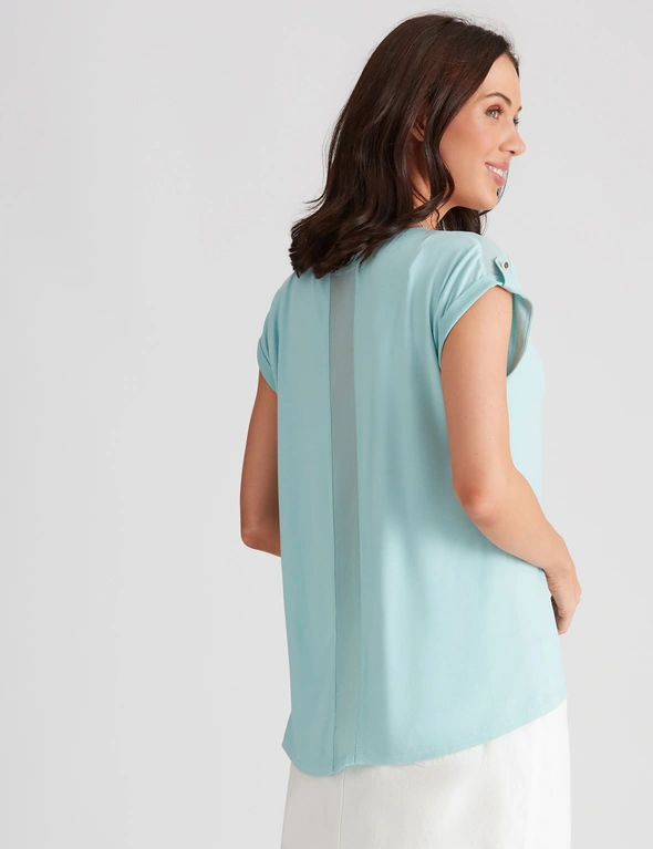 Katies Extended Sleeve Tab Cuff Top, hi-res image number null