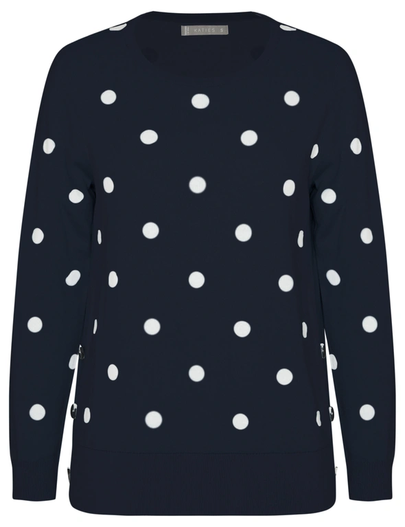 Katies Cotton Button Trim Novelty Jumper, hi-res image number null