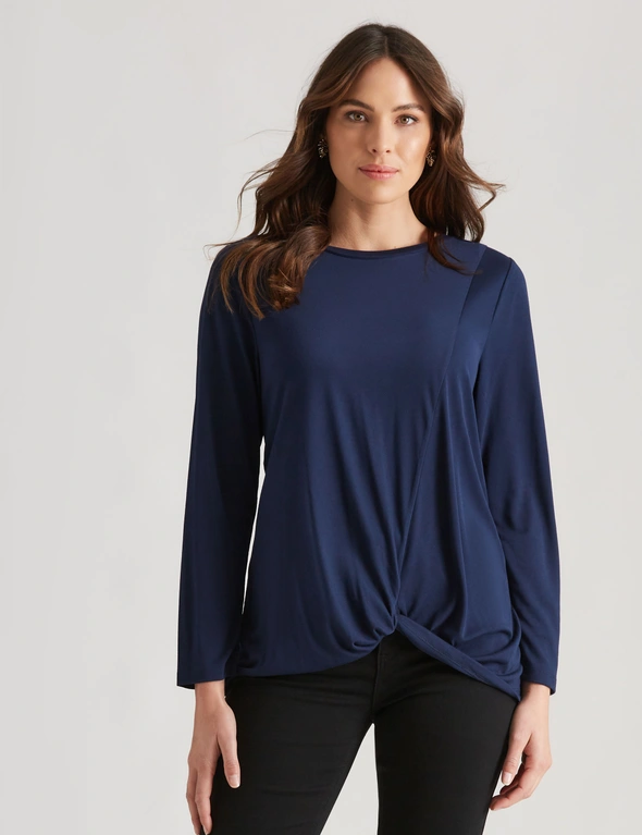Katies Knot Front Knitwear Top, hi-res image number null