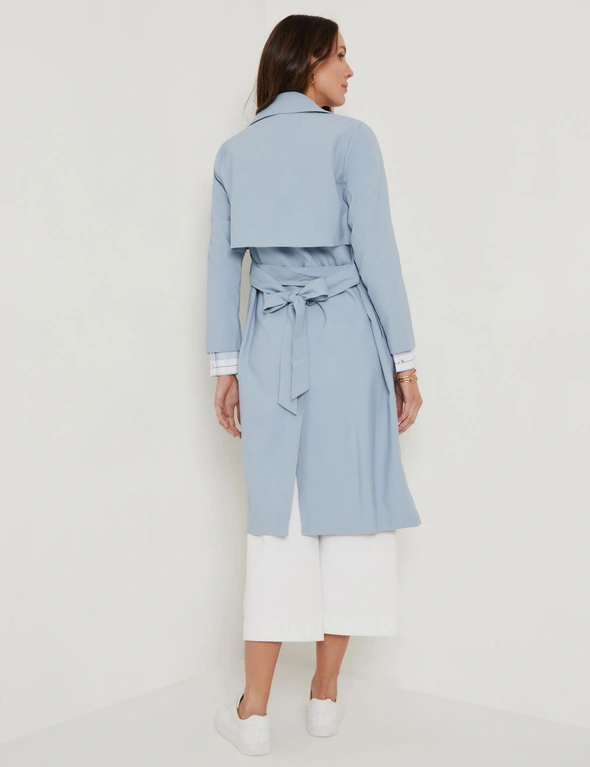 Katies Long Sleeve Belted Trench Jacket, hi-res image number null