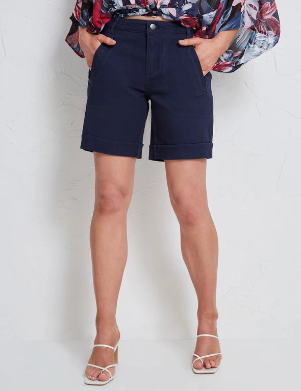 Katies Cotton Canvas Shorts, hi-res image number null