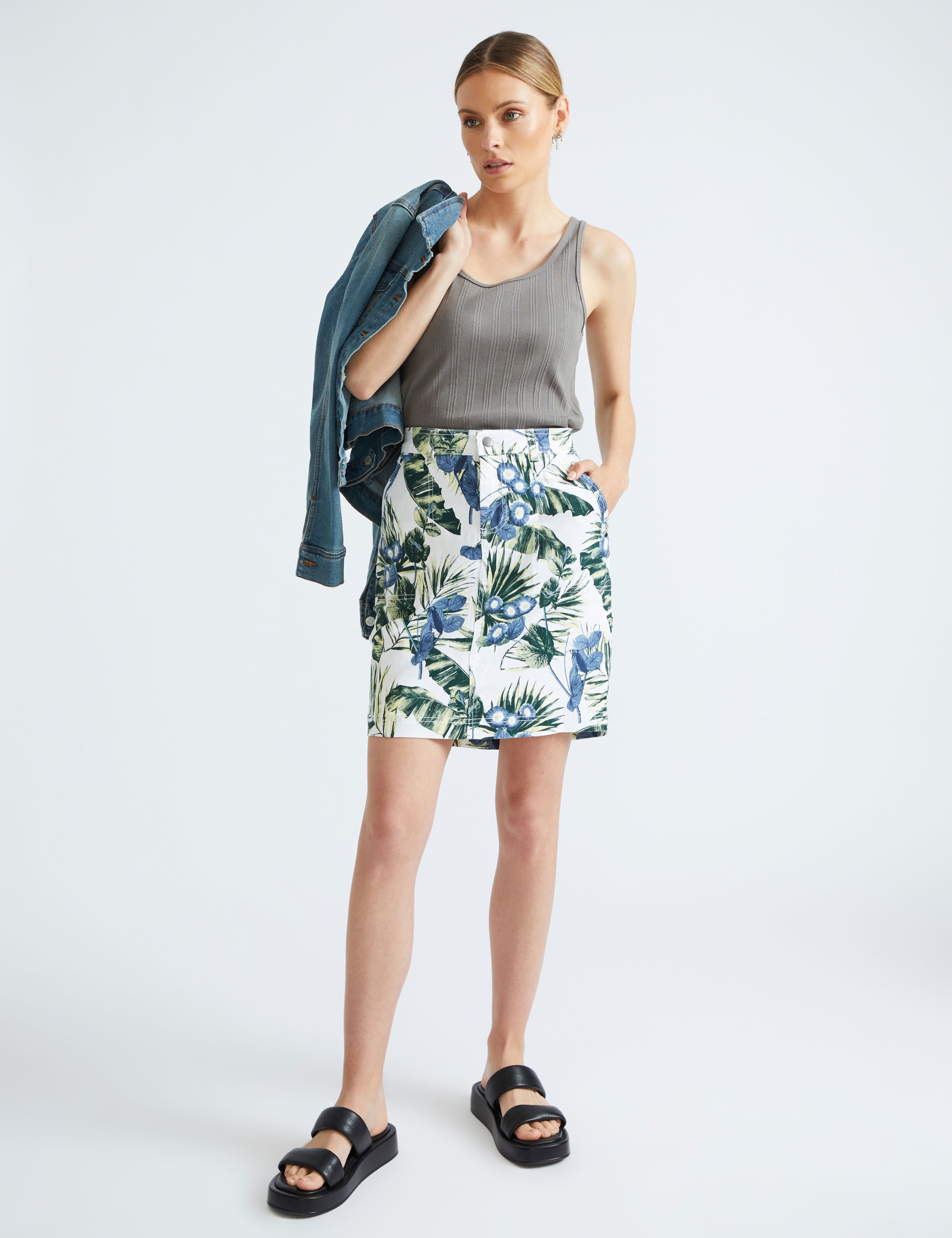 Women's cotton midi outlet skirts