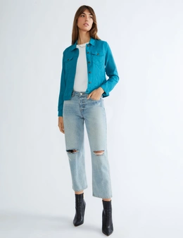 Katies Linen Denim Style Jacket