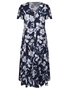 Katies Flutter Sleeve Button Front Tiered Maxi Dress, hi-res