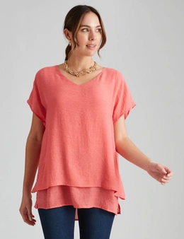 Katies extended Sleeve Double layer Top