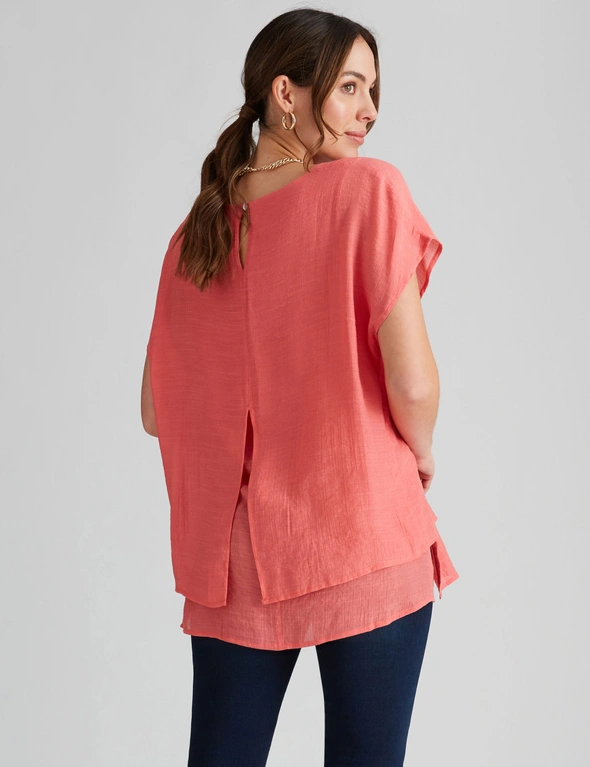 Katies extended Sleeve Double layer Top, hi-res image number null