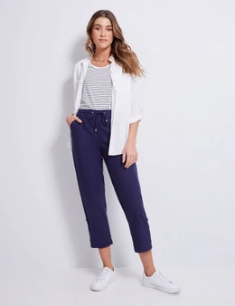 Katies Linen Ankle Roll Up Pants