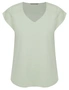 Katies Extended Sleeve Lace Trim Cotton Tee, hi-res