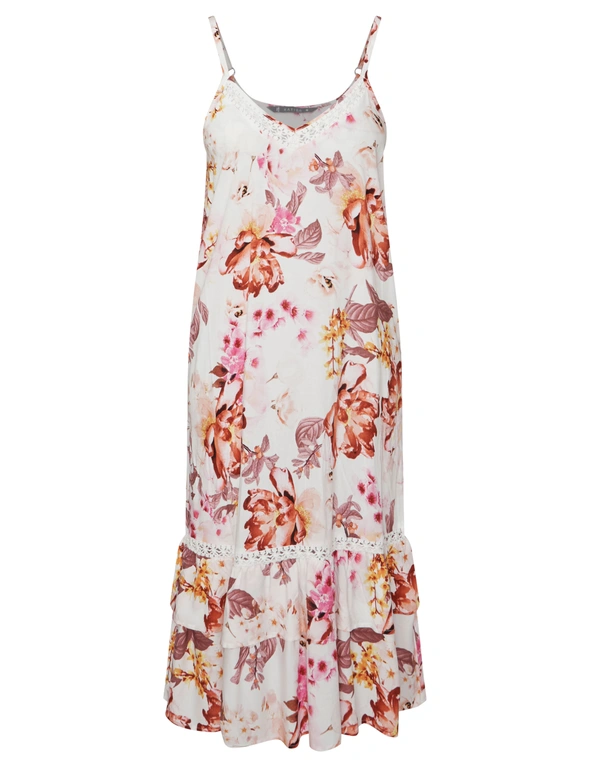 Katies Strappy Double Flounce Midi Dress, hi-res image number null