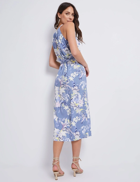 Katies Sleeveless Trapeze Belted Maxi Dress, hi-res image number null