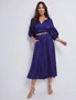 Katies 3/4 Sleeve Shirred Front Maxi Dress, hi-res