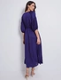 Katies 3/4 Sleeve Shirred Front Maxi Dress, hi-res