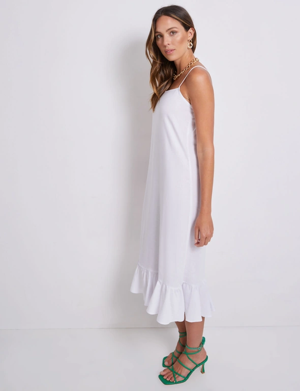 Katies Strappy Founce Hem Midi Dress, hi-res image number null