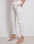 Katies Ankle Tie Front Seamed Linen Pant, hi-res