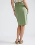 Katies Seamed Cotton Twill Skirt, hi-res