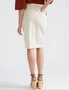Katies Seamed Cotton Twill Skirt, hi-res