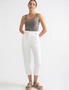 Katies Ankle Straight Leg Button Tab Pants, hi-res
