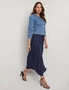Katies Midi Tiered Skirt With Side Splits, hi-res