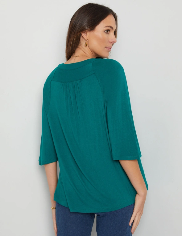 Emerald Knit Top - Short Sleeve