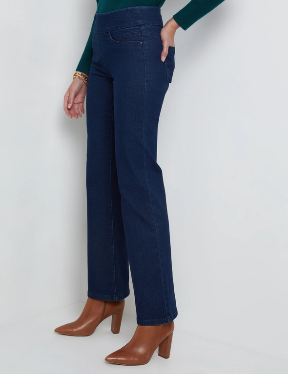 Katies Full Length Pull On Bootleg Jean, hi-res image number null