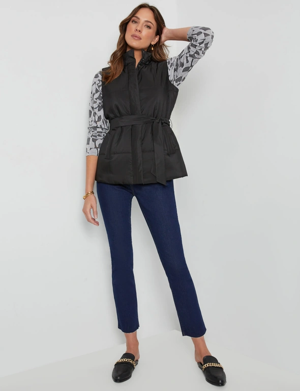 Katies Belted Puffer Vest, hi-res image number null