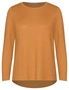 Katies Long Sleeve Faux Wrap Fluffy Knit Top, hi-res