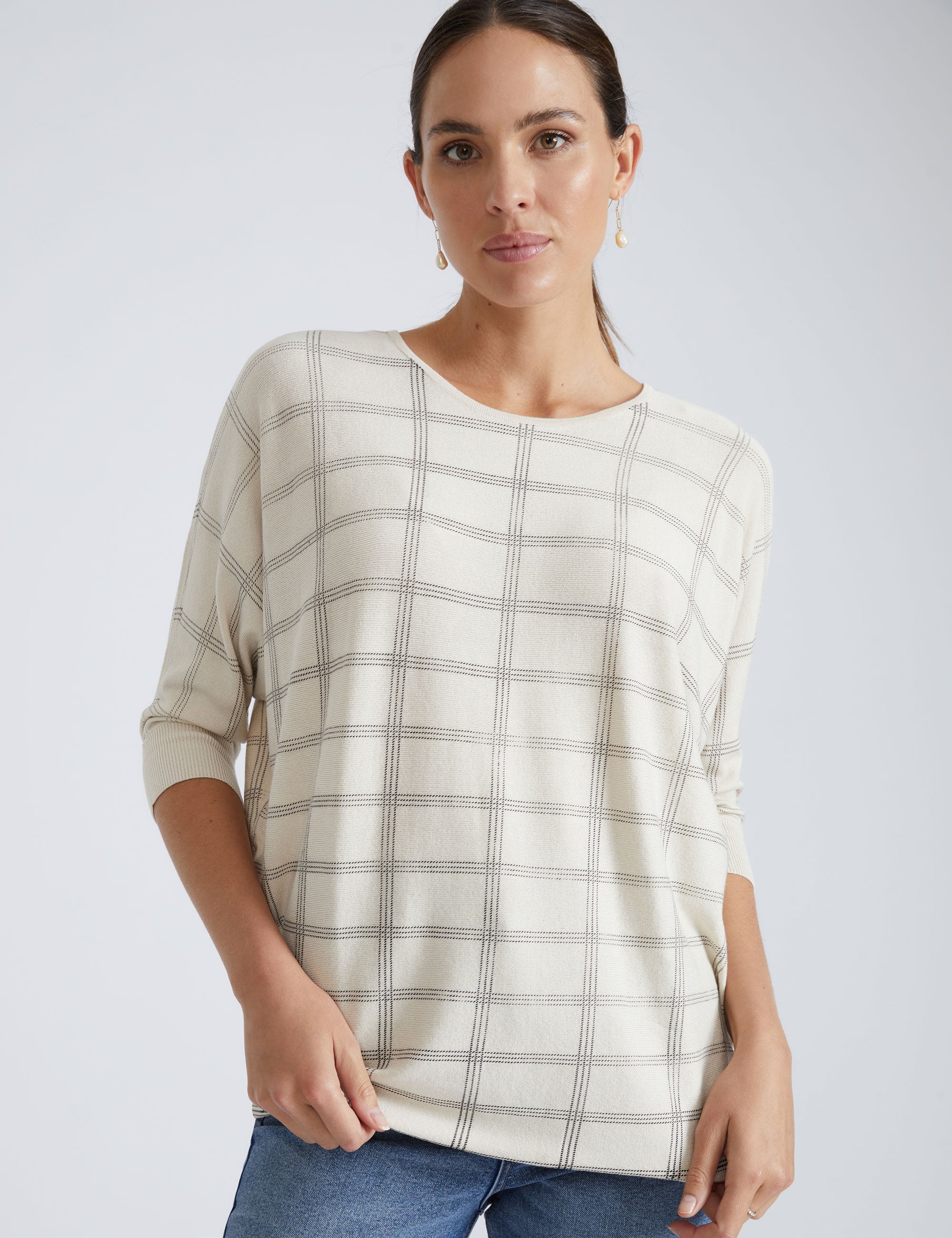 Katies 3/4 Sleeve Dolman Jumper | EziBuy Australia