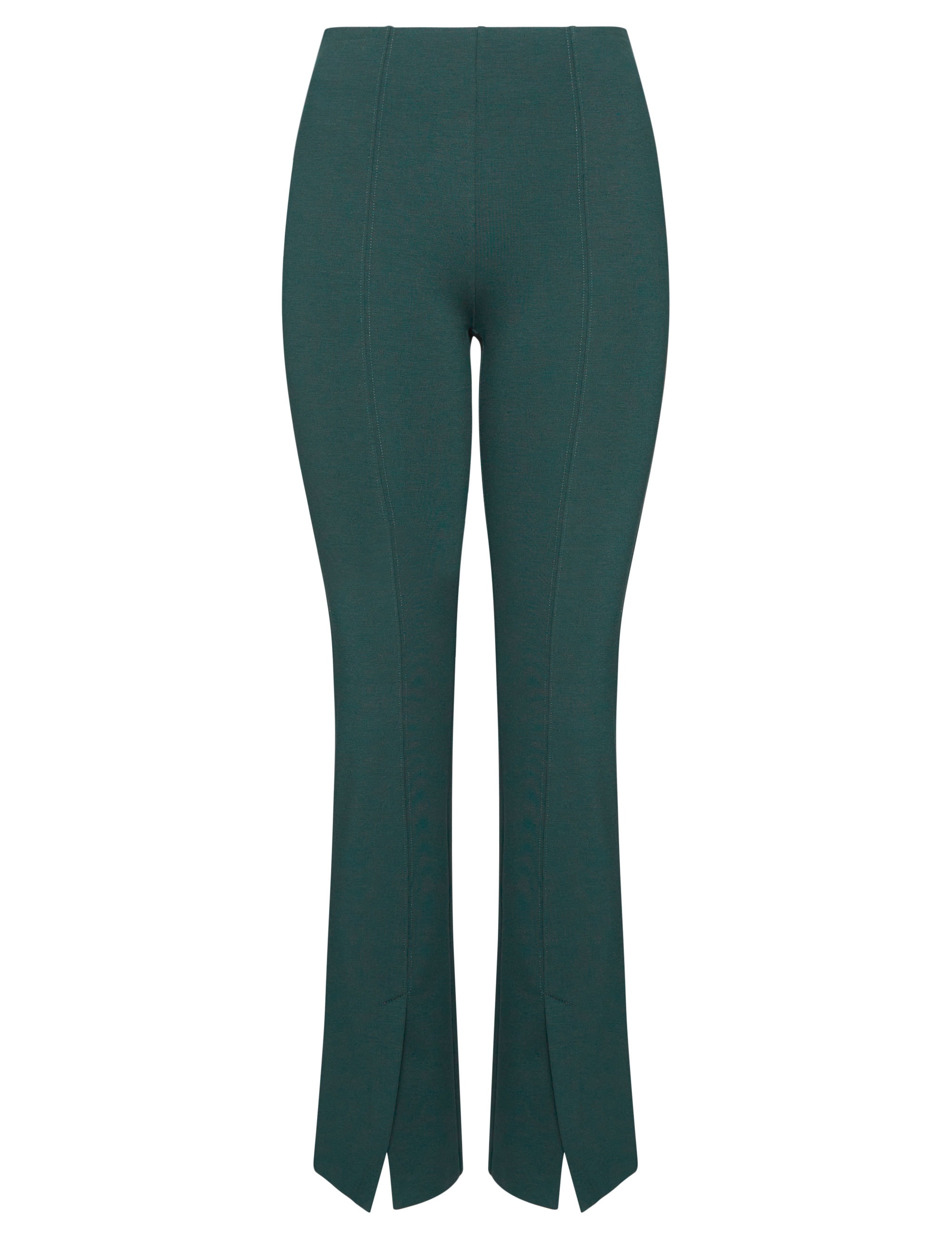 High-waist Dress Pants - Dark green - Ladies