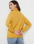 Katies Long Sleeve High Neck Cable Jumper, hi-res