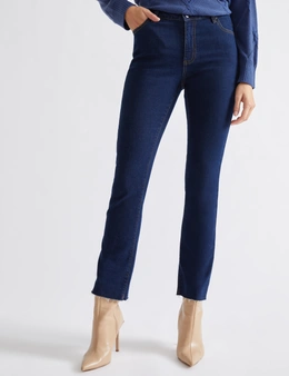 Katies Full Length Distressed Hem Jeans