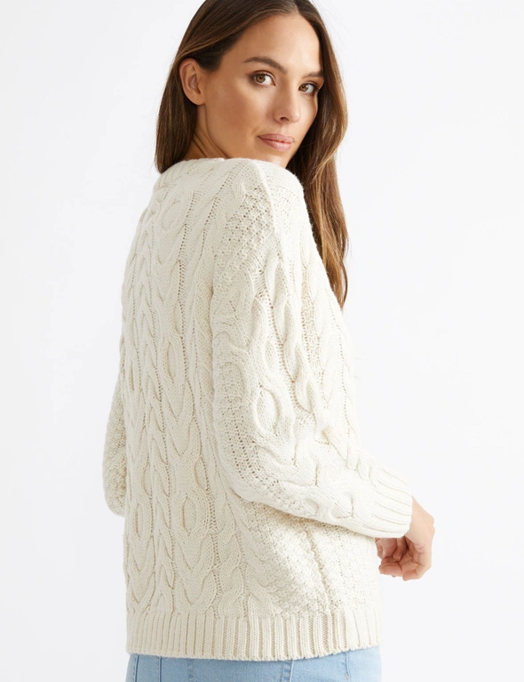 Katies Long Sleeve Cable Jumper, hi-res image number null