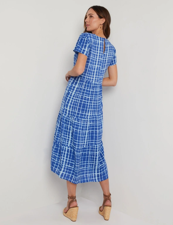 Katies Short Sleeve Tiered Maxi Dress | EziBuy Australia