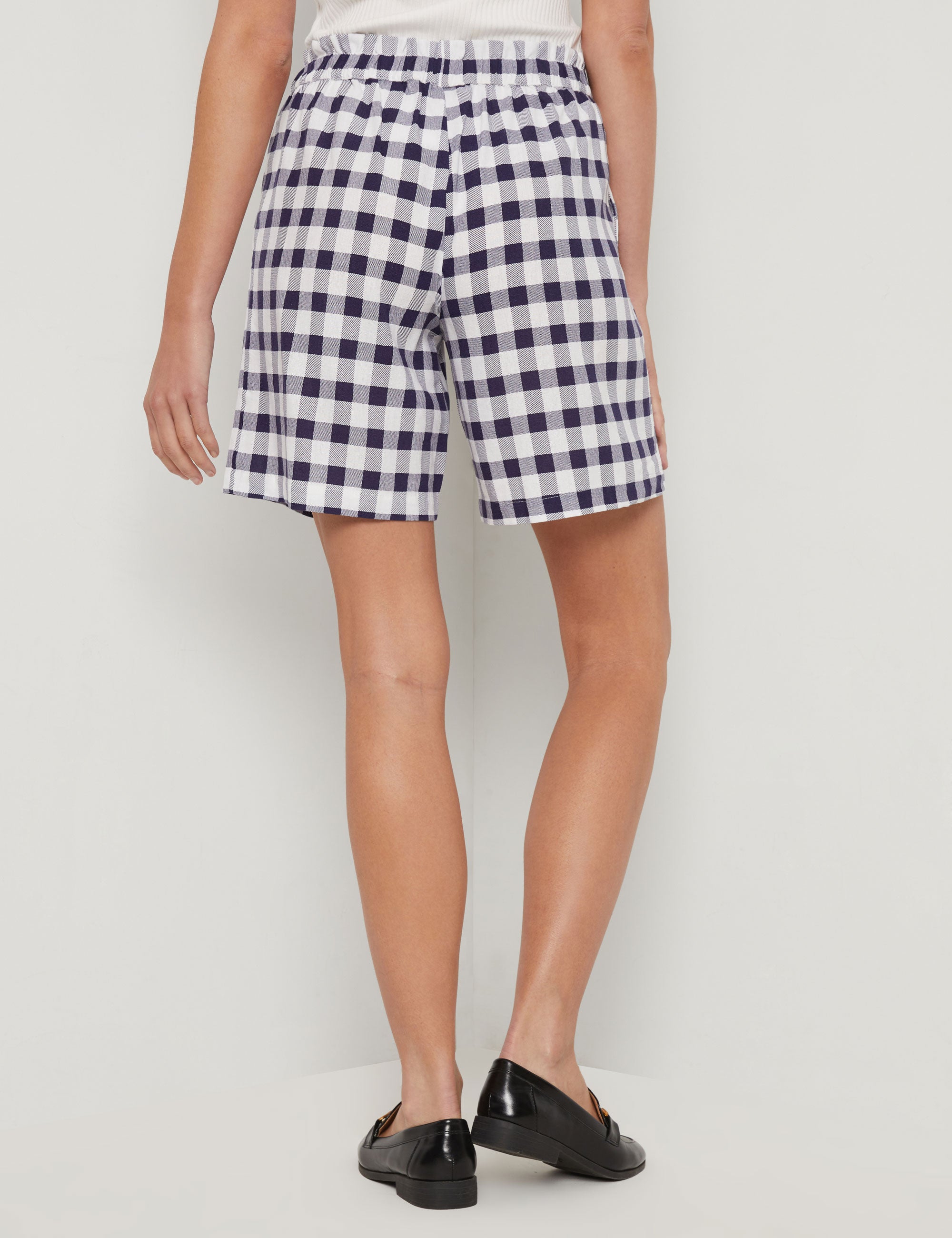 Checked deals shorts womens