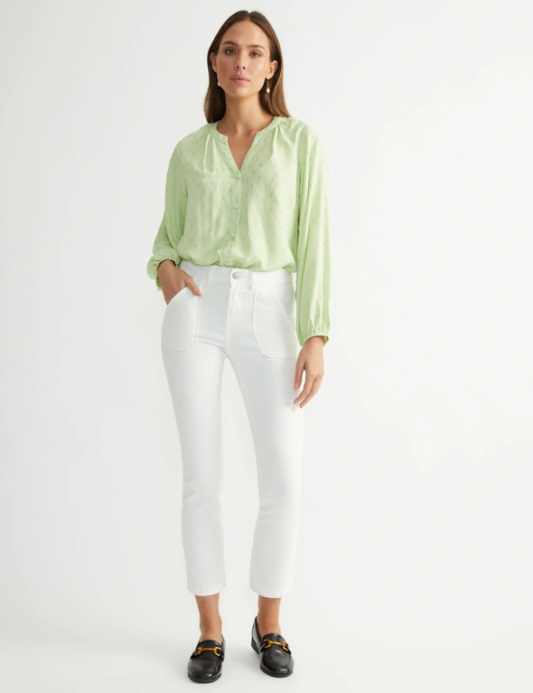 Katies Long Sleeve Button Through Blouse, hi-res image number null