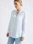 Katies 3Q Sleeve Linen Blend Shirt, hi-res